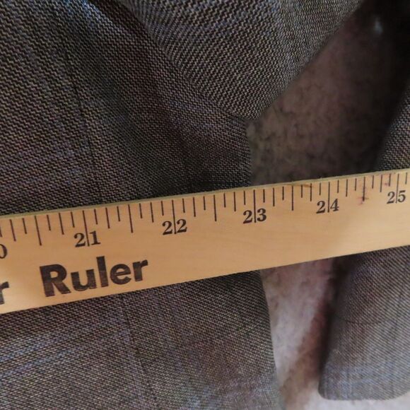 Lauren Ralph Lauren Sport Coat Mens 46R Gray Blue Plaid Wool Silk Executive Fit - Picture 9 of 12